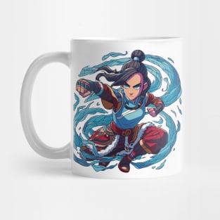 katara water tribe in battle position Mug